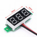 0.72 cm (0.28 Inch) 0-100V Three Wire DC Voltmeter Blue