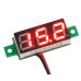 0.72 cm (0.28 inch) 0-100V Three Wire DC Voltmeter Red