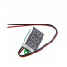 0.72 cm (0.28 inch) 3.5-30V Two Wire DC Voltmeter Red
