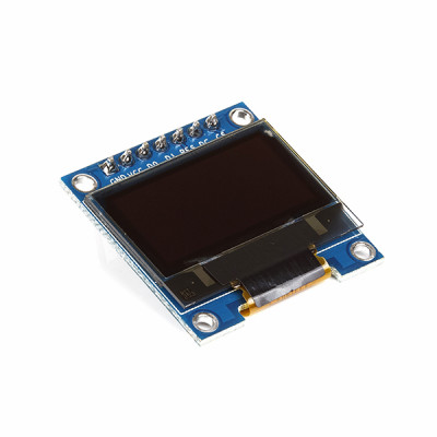 2.44 cm (0.96 inch) 128x64 OLED Display Module - SPI/I2C - 7 Pin