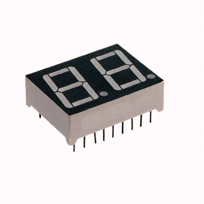 0.56 inch Red 2 Digit 7 Segment LED Display CC 18pin - 2Pcs