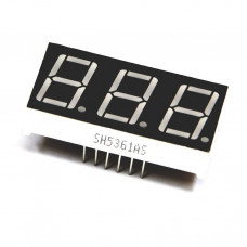 0.56 inch Red 3 Digit 7 Segment LED Display CC 12pin - Pack of 2