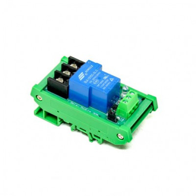1 Channel 12V 30A Relay Module with Optocoupler and Guide Rail