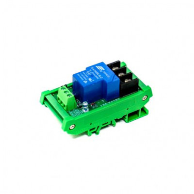 1 Channel 24V 30A Relay Module with High/Low-Level Triggering Optocoupler Isolation (with Guide Rail)