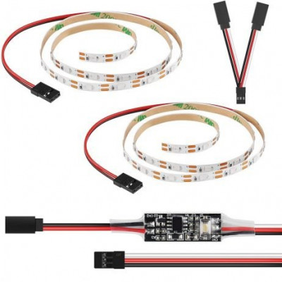 1 set LED Strips and LED Controller with Y-cable 1 set LED Strips and LED Controller with Y-cable