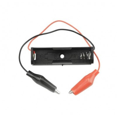 1 x AA Battery Holder Box with Alligator Clips 1 x AA Battery Holder Box with Alligator Clips