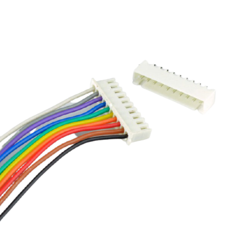 10 Pin JST XH Relimate Connector (RMC) Male-Female Pair With Wire/Cable ...