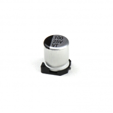 100uF 25V (SMD) Electrolytic Capacitor - 5 Pieces Pack-image-13