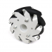 100mm Aluminum Mecanum wheels (Bearing type rollers) LEFT