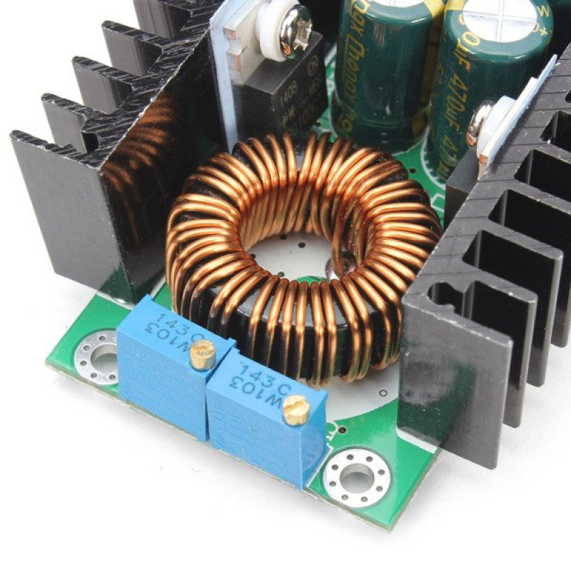 10A 300W DC-DC Buck Converter Step-Down 8-40V to 1.25-35V with Current Control 