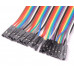10CM Female to Female Breadboard Jumper DuPont 2.54MM 1P-1P Cable 40 Pieces Pack