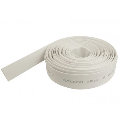 10mm Heat Shrink Sleeve Tube - White - 1 meter