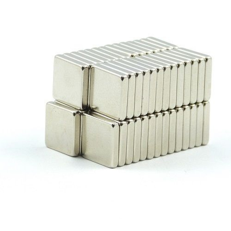 Pack of 5 Strong Block Bar Neodymium 20mm Length x 10mm Width x 4mm Thickness Neo DIY Craft Strong Rare Earth NdFeb Magnets efeel®