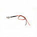 12-18V 5MM Red LED Metal Indicator Light with 20CM Cable (Pack of 5)