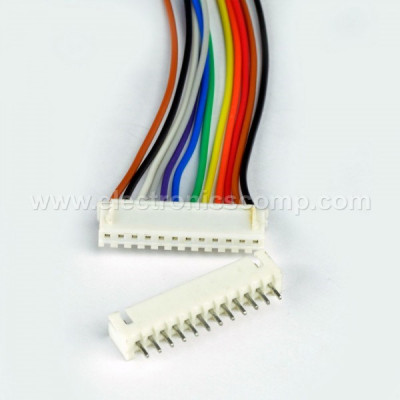 12 Pin RMC - Polarized Header Wire/Cable  - Relimate Connector