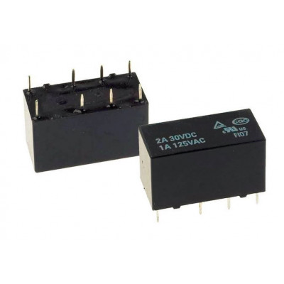 12V 2A PCB Mount Telecom Relay - DPDT