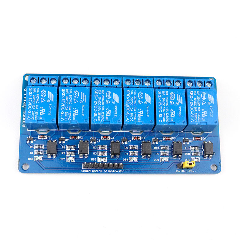 6 Channel 12V Relay Module with Optocoupler buy online at Low Price in ...