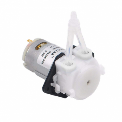 12V DC Peristaltic Dosing Pump For Aquarium Lab Analytic 2mm ID x 4mm OD 5 - 40 ml / min