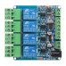 12V Modbus RTU 4 Channels Relay Module Optocoupler RS485 MCU for Arduino