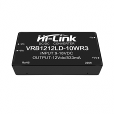 12V to 12V 10W 833mA DC to DC Isolation Voltage 1500VDC Power Module Converter VRB1212LD-10WR3