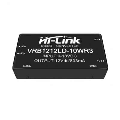 12V to 12V 10W 833mA DC to DC Isolation Voltage 1500VDC Power Module Converter VRB1212LD-10WR3 12V to 12V 10W 833mA DC to DC Isolation Voltage 1500VDC Power Module Converter VRB1212LD-10WR3