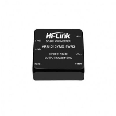 12V to 12V 5W 0.42A DC to DC Isolation Voltage 1500VDC Power Module Converter VRB1212YMD-5WR3 12V to 12V 5W 0.42A DC to DC Isolation Voltage 1500VDC Power Module Converter VRB1212YMD-5WR3