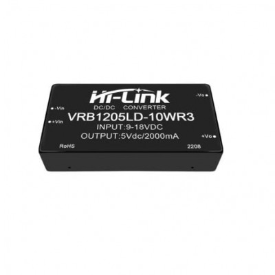 12V to 5V 10W 2000mA DC to DC Isolation Voltage 1500VDC Power Module Converter VRB1205LD-10WR3 12V to 5V 10W 2000mA DC to DC Isolation Voltage 1500VDC Power Module Converter VRB1205LD-10WR3