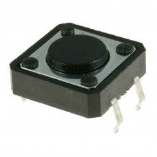 12x12x5mm Tactile 4 Pin Push Button Switch - 5 Pieces Pack