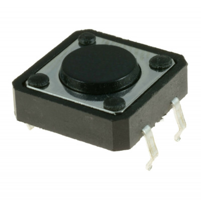 12x12x5mm Tactile 4 Pin Push Button Switch - 5 Pieces Pack