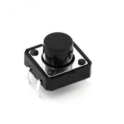 12x12x6mm Tactile 4 Pin Push Button Switch - 5 Pieces Pack