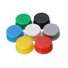 12x12x7.3 mm Round Cap for Square tactile Switch - Green 10 Pieces pack