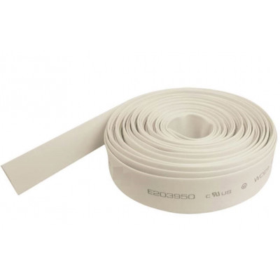 14mm Heat Shrink Sleeve Tube - White - 1 meter