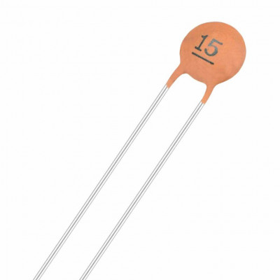 15pF 50V Ceramic Capacitor - 5 Pieces pack