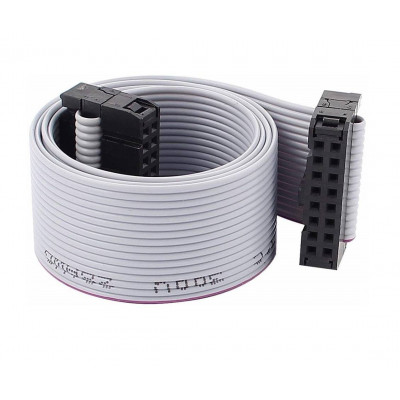 16 Pin (16 Wire) Female to Female Connector Flat Ribbon Cable (FRC) Cable - 30 cm Length