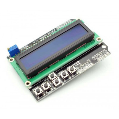 16x2 (1602) LCD Keypad Shield - Blue Backlight for Arduino