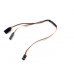 1JR Male To 2 Futaba Female Y Type Servo Extension Wire-300mm