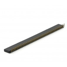 1x40 2.54mm Pitch Female Berg Strip Header (Right Angle)