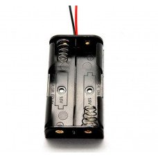 2xAA Battery Holder - Black - Good Quality