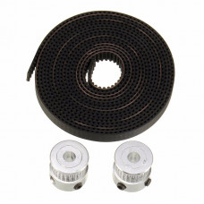 2 Meter GT2 Timing Belt + 2Pcs of GT2 pulley (20 teeth)