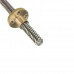 200mm Trapezoidal 4 Start Lead Screw 8mm Thread 2mm Pitch Lead Screw with Copper Nut