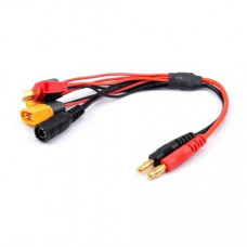 20cm 14AWG 4.0mm Banana Plug to XT60, XT30, DC5.5,JST & T Plug Charger Adapter Cable