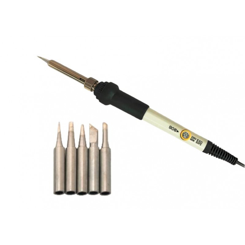 220V 60W 908 (ESD Safe) Automatic Temperature Adjustable Soldering Iron