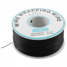 230m P/N B-30-1000 Insulated PVC Coated 30AWG Wire Wrapping Wire-Black