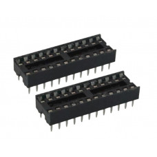 24 Pin IC Base (DIP) - 2 Pieces Pack