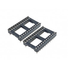24 Pin IC Base/Socket (DIP) - Wide - 2 Pieces Pack