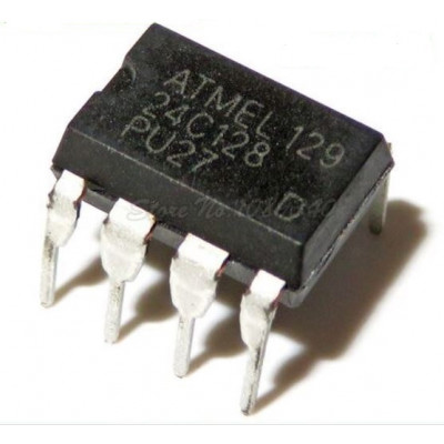 24C128 128K bit Serial I2C Bus EEPROM IC DIP-8 Package