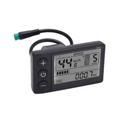 24V Electric Bike LCD Meter, Electric Bike Screen ABS Adjustable Backlight Clear View for Bike Conversion with Waterproof Plug. 24V Electric Bike LCD Meter, Electric Bike Screen ABS Adjustable Backlight Clear View for Bike Conversion with Waterproof Plug.