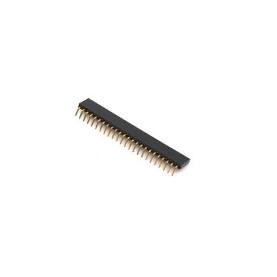 1x20 2.54mm Pitch (Right Angle) Female Header Berg Strip