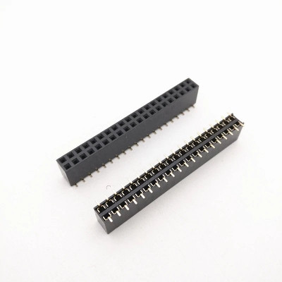 2x20 Pin 2.54mm Female Double Row SMT Header Berg Strip