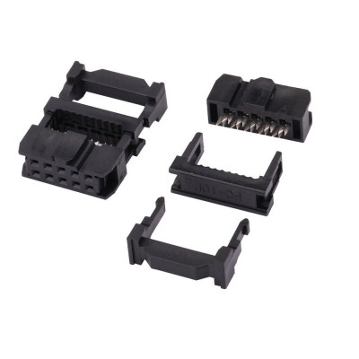 DC3 10 Pin 2.54mm Straight Female IDC Socket DC3 10 Pin 2.54mm Straight Female IDC Socket